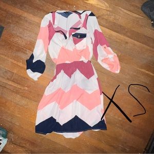 Chevron Printed Dress